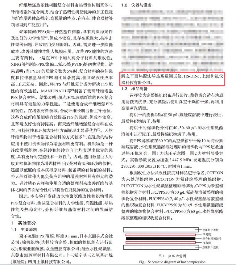 _廢舊純棉織物增強(qiáng)聚苯硫醚復(fù)合材料的制備與性能研究2.png